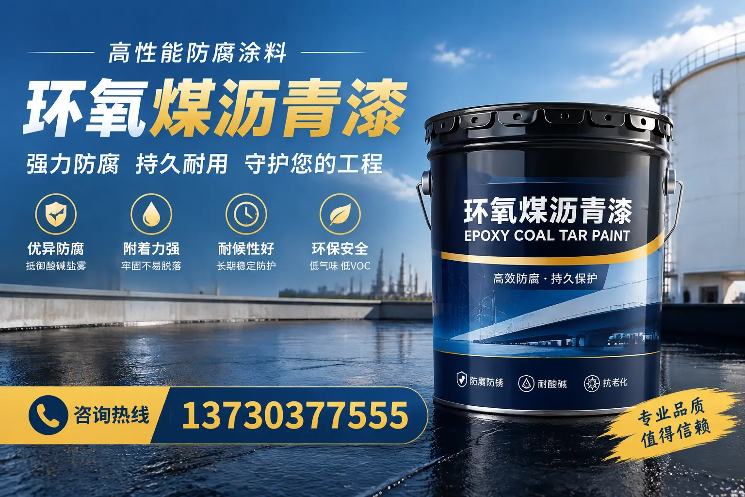 环氧煤沥青漆的耐久性分析，适合大名的使用场景