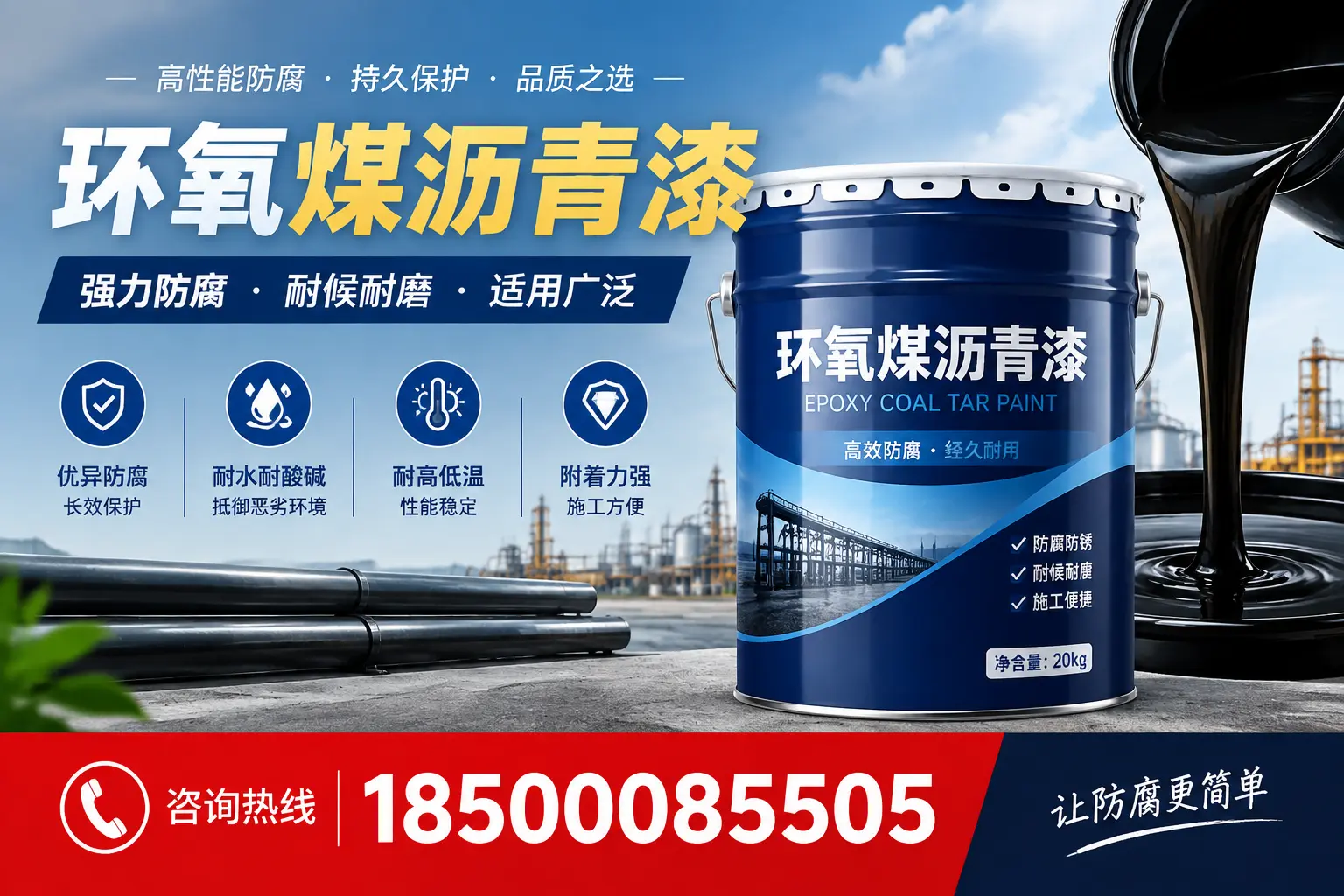 环氧煤沥青漆在不同气候条件下的表现分析，大名适用性